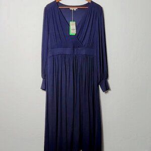 Boden Women's Long Sleeve Empire Waist Dress Size 12R